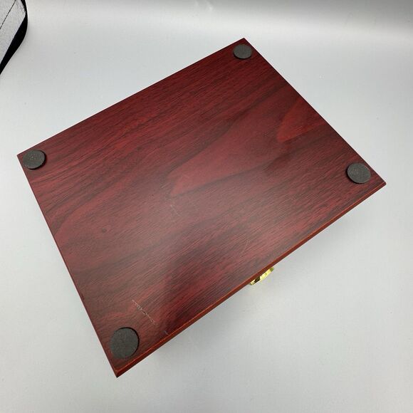 Vtg In Loving Memory Wood Keepsake Trinket Photo Memorial Box Home Accent Decor - Picture 3 of 11